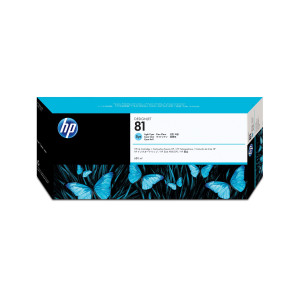 HP 81 680-ml Light Cyan DesignJet Dye Ink Cartridge