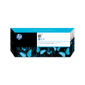 HP 81 680-ml Cyan DesignJet Dye Ink Cartridge