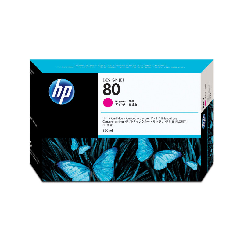 HP 80 350-ml Magenta DesignJet Ink Cartridge HP 80 350-ml Magenta DesignJet Ink Cartridge