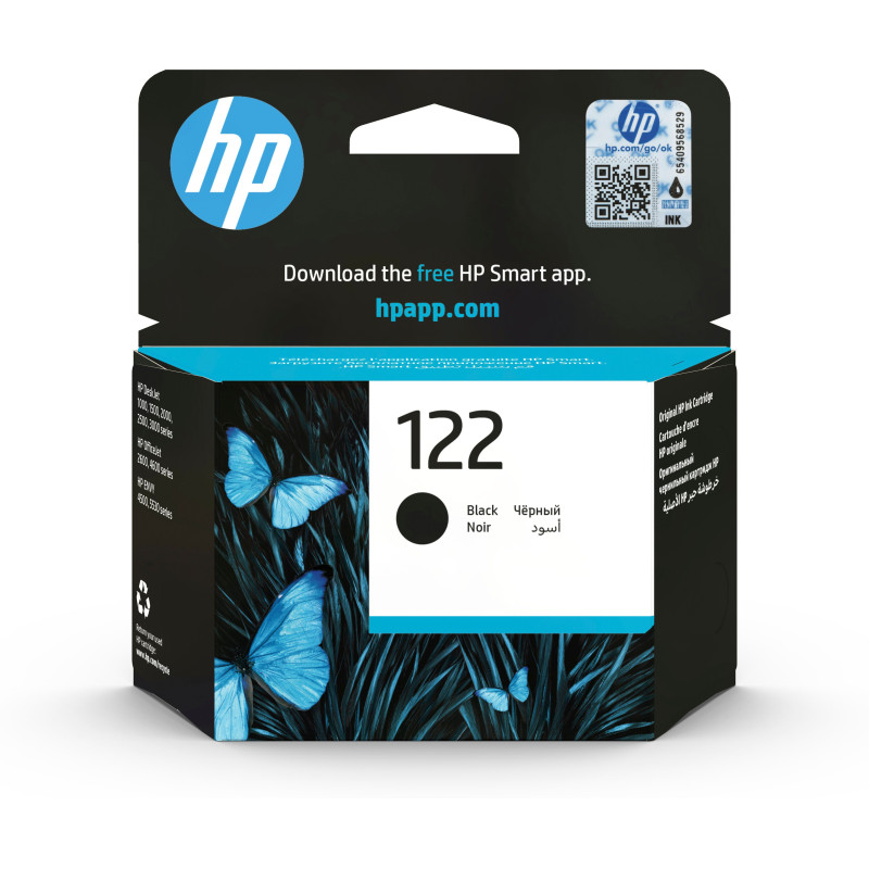 HP 122 Black Original Ink Cartridge HP 122 Black Original Ink Cartridge