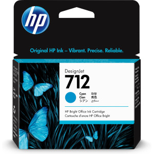 HP 712 29ml Cyan Ink Cartridge T630/T230