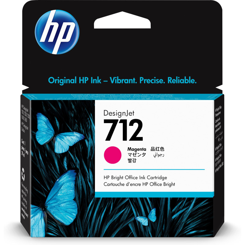 HP 712 29ml Magenta Ink Cartridge T630/T230