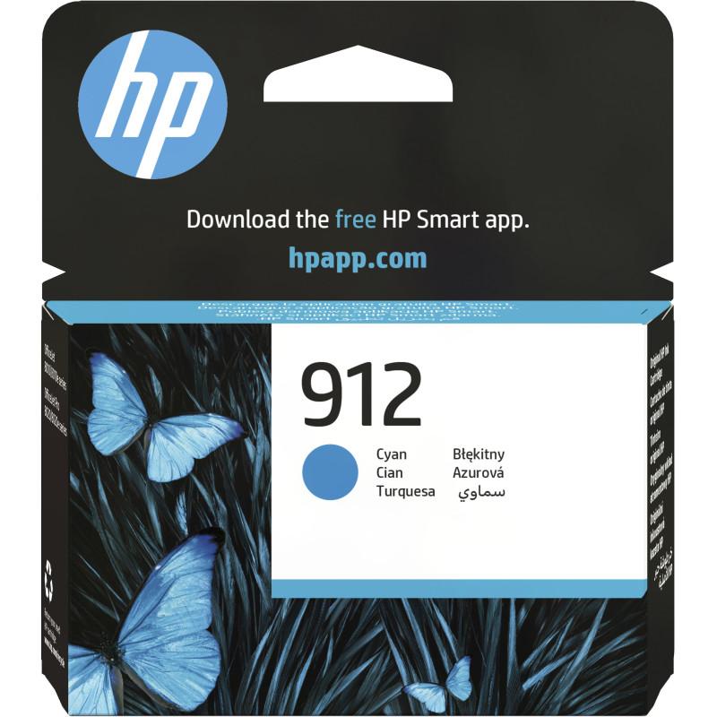 HP 912 Cyan Original Ink Cartridge Pour OJ 8023 HP 912 Cyan Original Ink Cartridge Pour OJ 8023