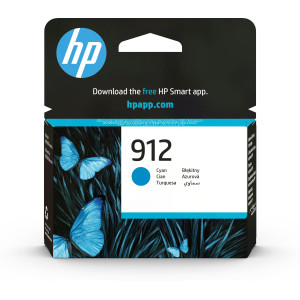 HP 912 Cyan Original Ink Cartridge Pour OJ 8023