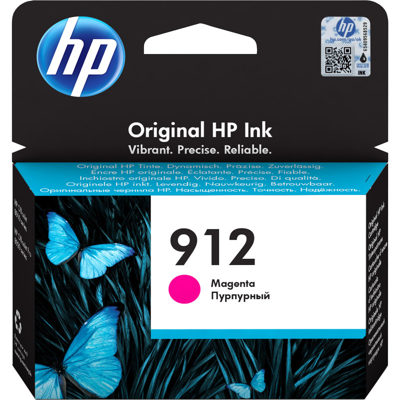 HP 912 Magenta Original Ink Cartridge Pour OJ 8023