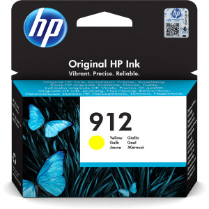 HP 912 Yellow Original Ink Cartridge Pour OJ 8023