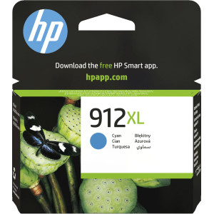 HP 912XL High Yield Cyan Original Ink Cartridge Pour OJ 8023