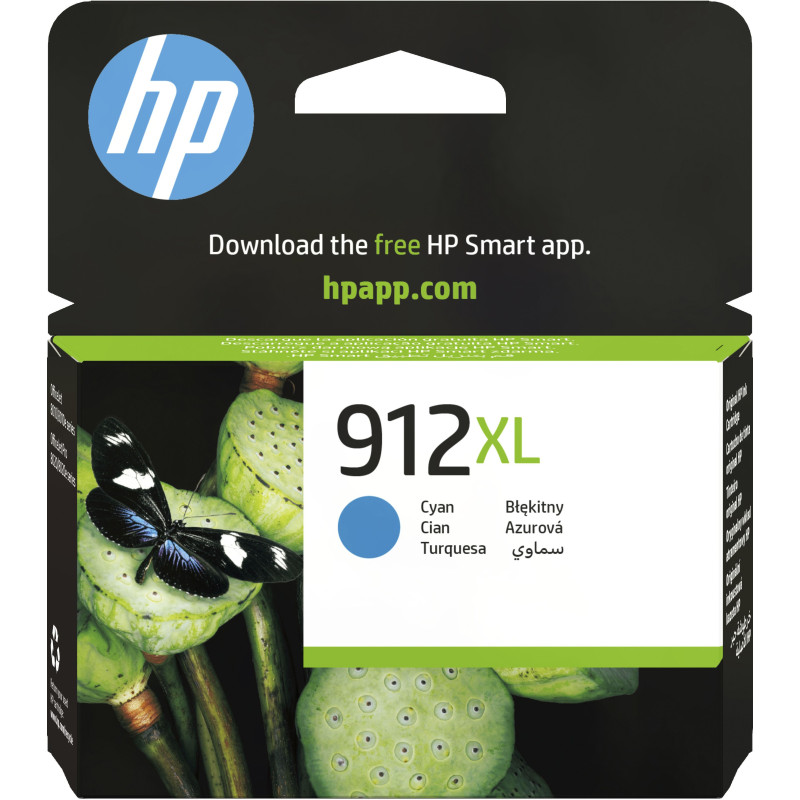 HP 912XL High Yield Cyan Original Ink Cartridge Pour OJ 8023