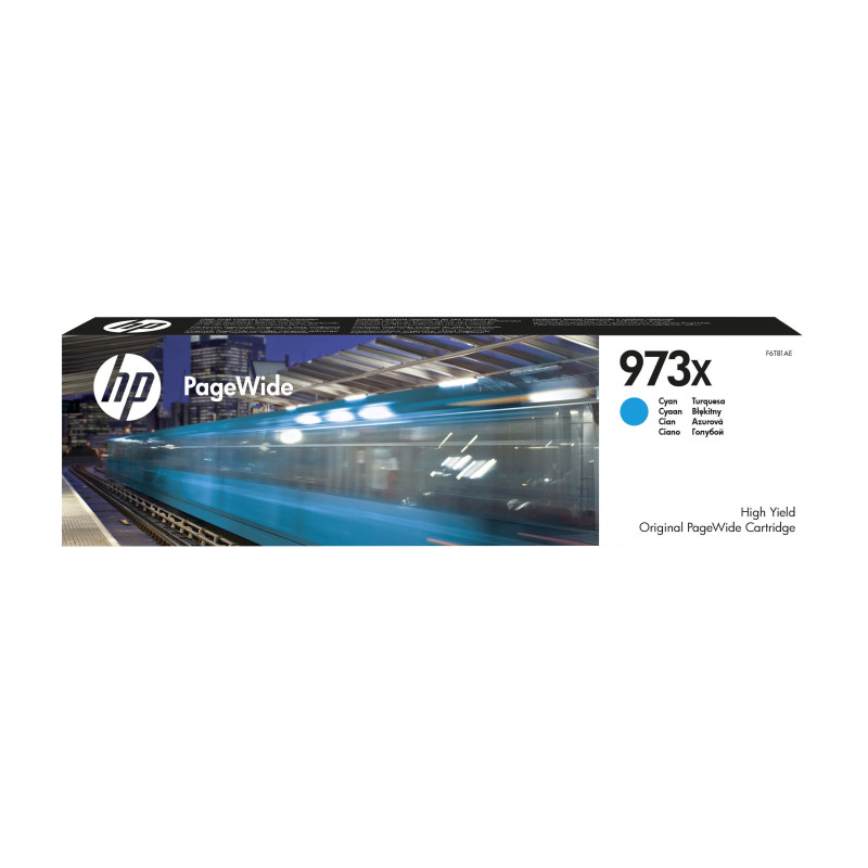 HP 973X High Yield Cyan Original PageWide Cartridge HP 973X High Yield Cyan Original PageWide Cartridge
