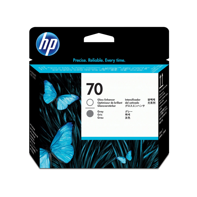 HP 70 Gloss Enhancer and Gray DesignJet Printhead HP 70 Gloss Enhancer and Gray DesignJet Printhead