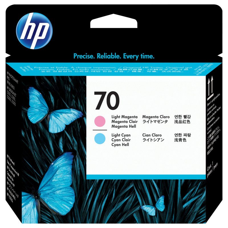 HP 70 Light Magenta and Light Cyan DesignJet Printhead