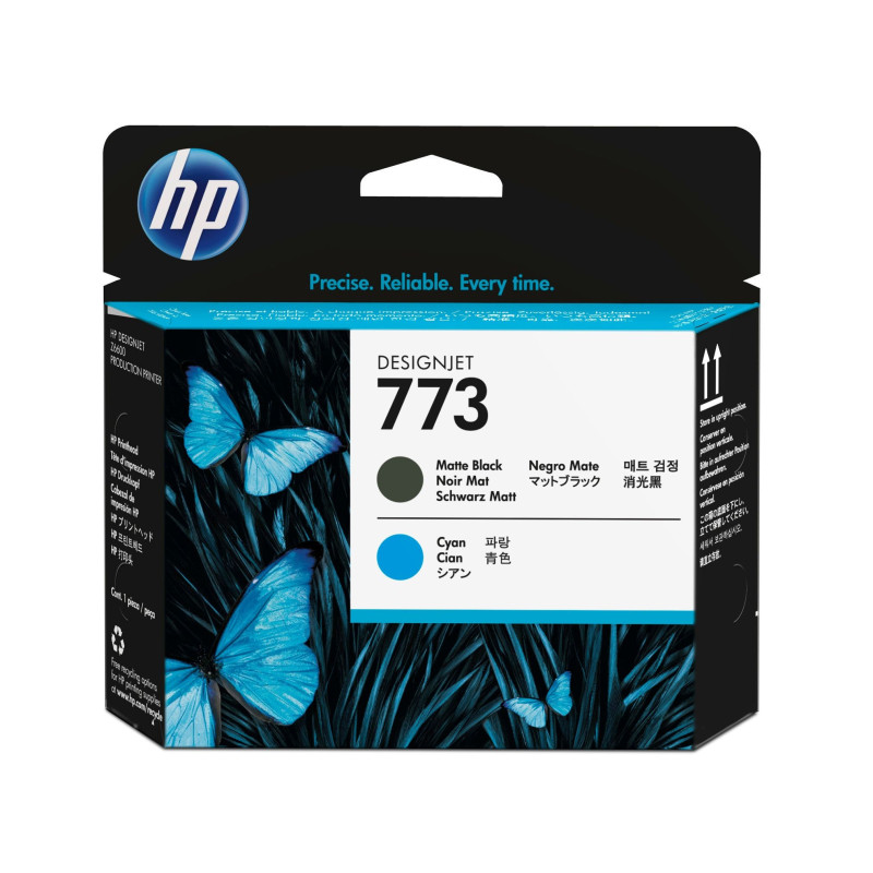 HP 773 Matte Black/Cyan DesignJet Printhead HP 773 Matte Black/Cyan DesignJet Printhead