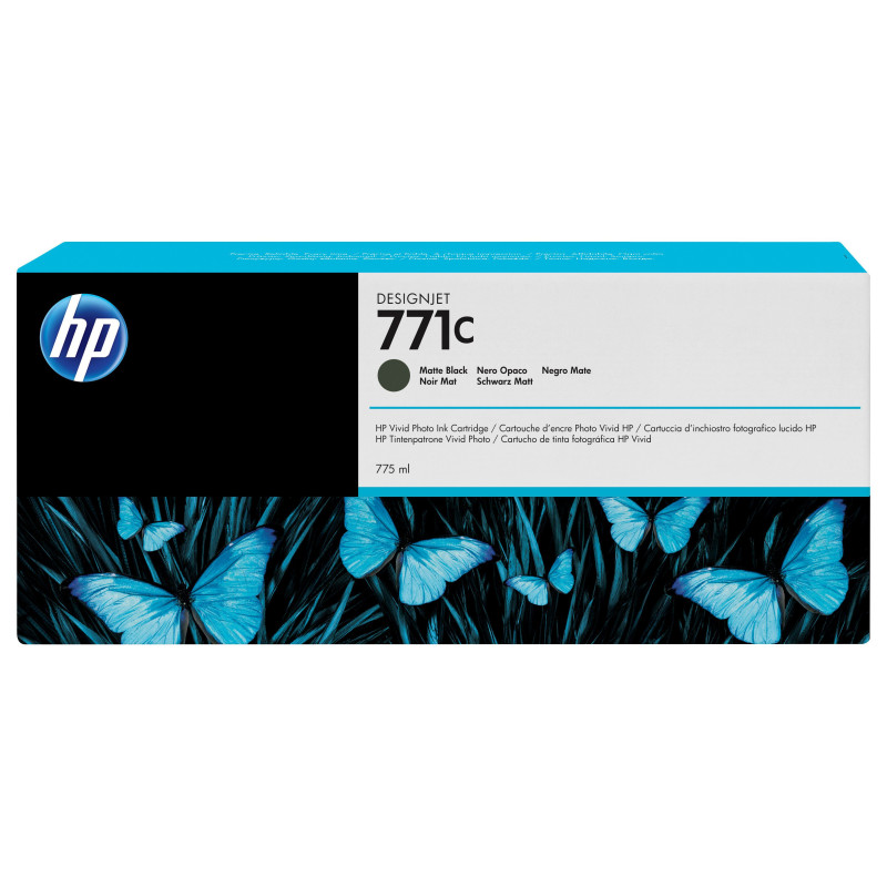 HP 771C 775-ml Matte Black DesignJet Ink Cartridge HP 771C 775-ml Matte Black DesignJet Ink Cartridge