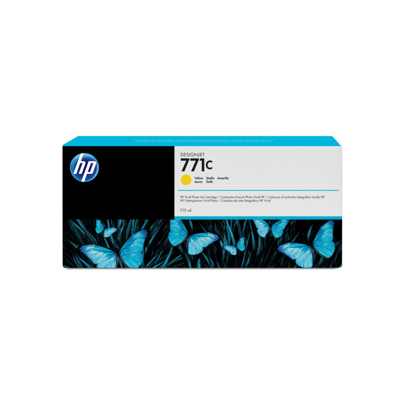 HP 771C 775-ml Yellow DesignJet Ink Cartridge HP 771C 775-ml Yellow DesignJet Ink Cartridge