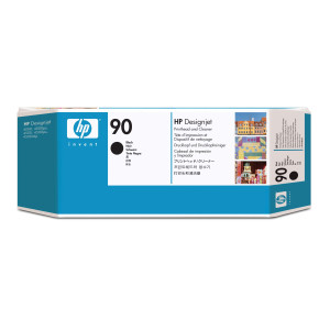 HP 90 Black DesignJet Printhead and Printhead Cleaner