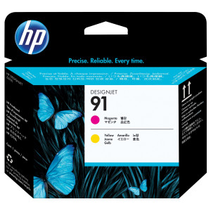 HP 91 Magenta and Yellow DesignJet Printhead