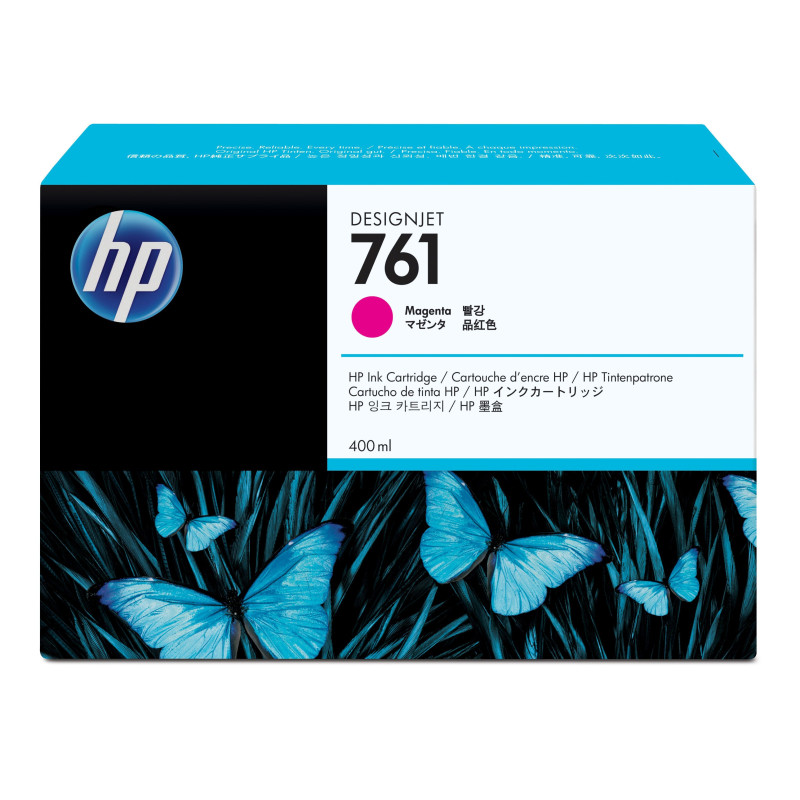HP 761 400-ml Magenta DesignJet Ink Cartridge HP 761 400-ml Magenta DesignJet Ink Cartridge