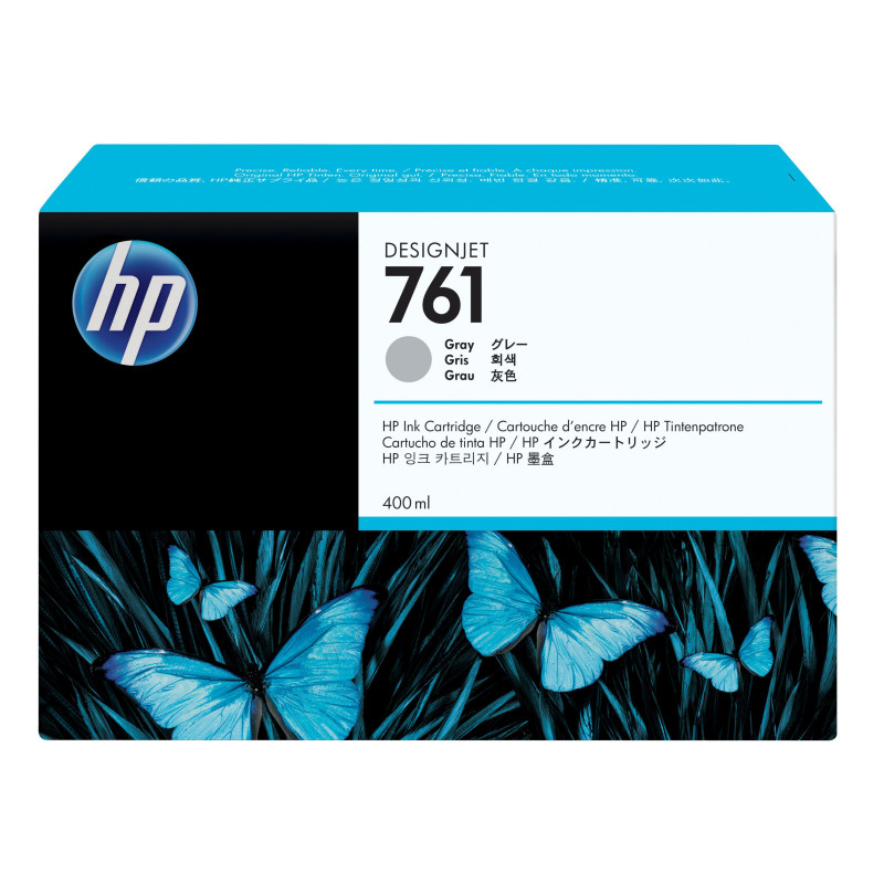 HP 761 400-ml Gray DesignJet Ink Cartridge HP 761 400-ml Gray DesignJet Ink Cartridge