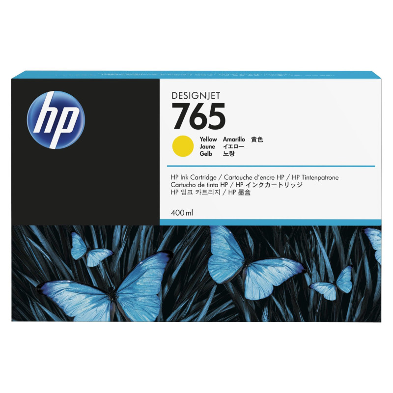 HP 765 400-ml Yellow DesignJet Ink Cartridge HP 765 400-ml Yellow DesignJet Ink Cartridge