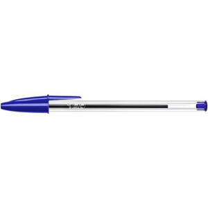 BIC Cristal Original Ecriture Stylos-Bille Pointe Moyenne (1,0 mm) - Design Fonctionnel - Couleur Bleu, Boîte de 50