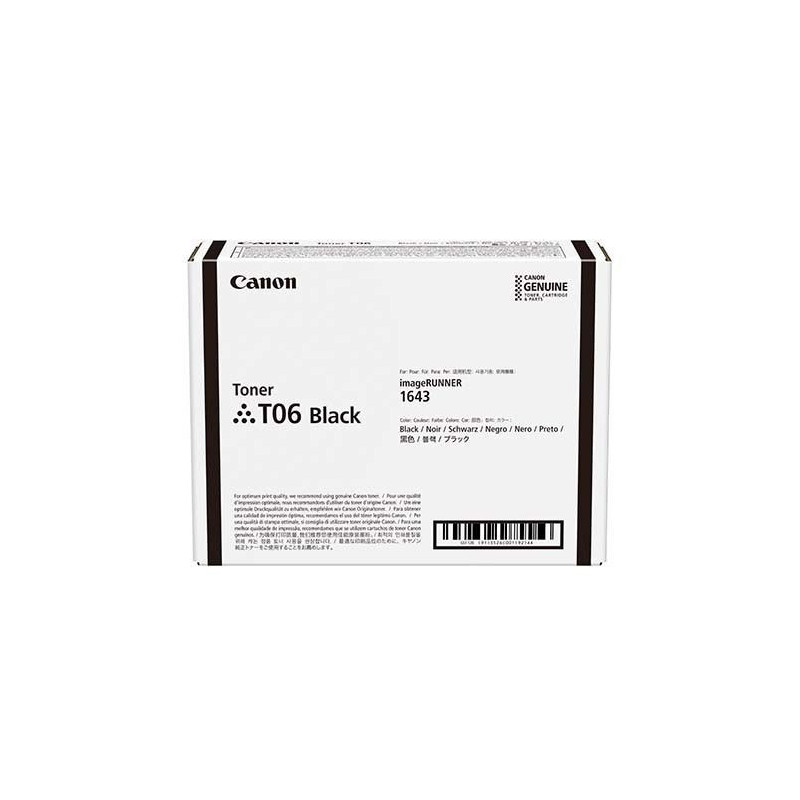 Canon Toner T06 Black pour IR 16XX (Yield : 20,500 pages) Canon Toner T06 Black pour IR 16XX (Yield : 20,500 pages)
