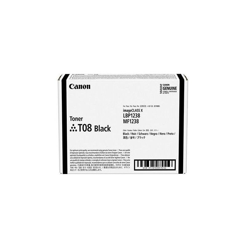 CANON Toner T08 Black (Yield : 11,000 pages) 