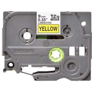BROTHER Ruban Noir - Jaune 9mm