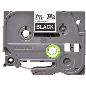 BROTHER Ruban Blanc - Noir 9mm