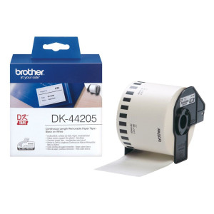 BROTHER Ruban Noir - Blanc 62 mm papier repositionnable