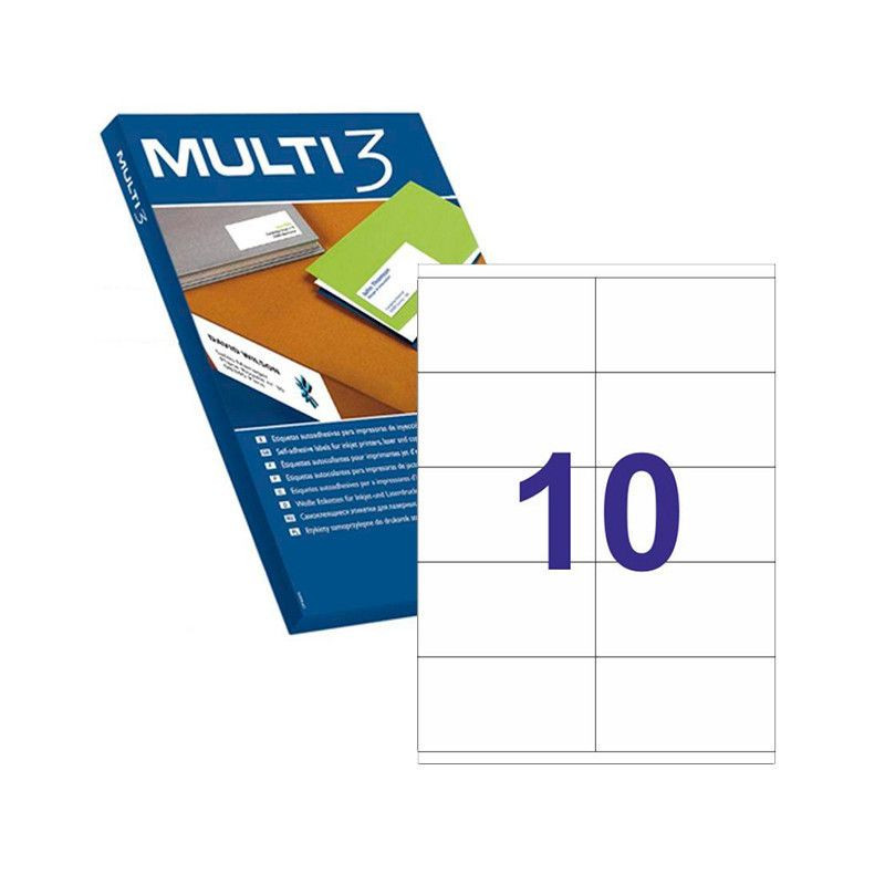 Multi3 Lot de 1000 étiquettes 105,0 x 57,0mm Multi3 Lot de 1000 étiquettes 105,0 x 57,0mm