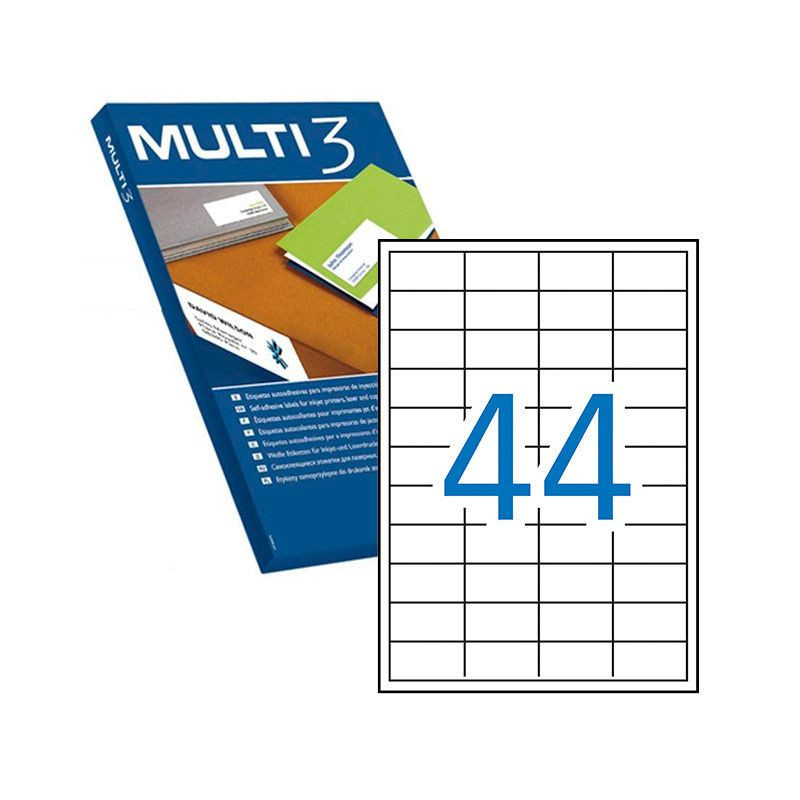 Multi3 Lot de 4400 étiquettes 48,5 x 25,4mm Multi3 Lot de 4400 étiquettes 48,5 x 25,4mm