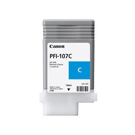 Cartouche d'encre Canon iPF PFI-107C CYAN 6706B001 130ml
