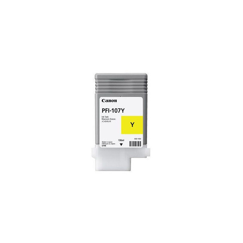 Cartouche d'encre Canon iPF PFI-107Y JAUNE 6708B001 130ml