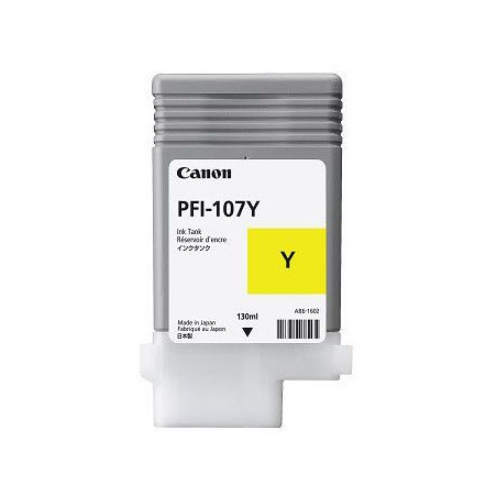 Cartouche d'encre Canon iPF PFI-107Y JAUNE 6708B001 130ml
