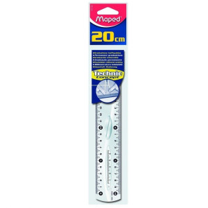 Maped 147120 règle 20 cm Plastique Transparent