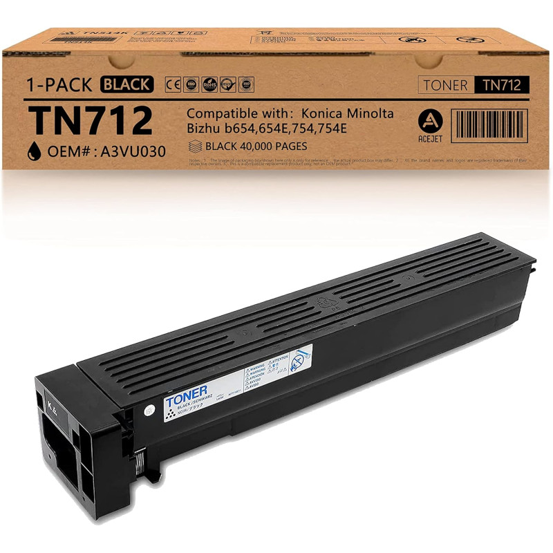 Toner Compatible Konica Minolta TN712 Noir