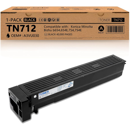 Toner Compatible Konica Minolta TN712 Noir