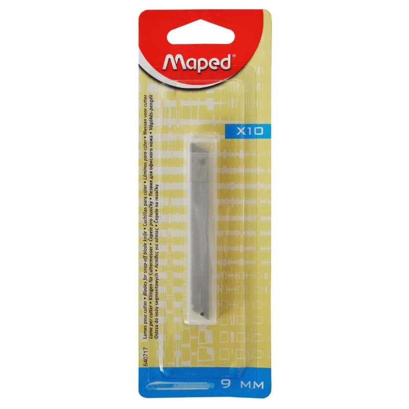 Maped Cutter Zenoa Ersatzklingen 9 mm accessoire pour coupe-papier Lame de rechange Maped Cutter Zenoa Ersatzklingen 9 mm accessoire pour coupe-papier Lame de rechange