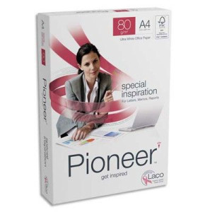 Papier Pioneer - extra blanc - 80 g - A4 - ramette de 500 feuilles