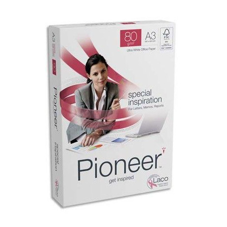 Papier Pioneer - extra blanc - 80 g - A3 - ramette de 500 feuilles