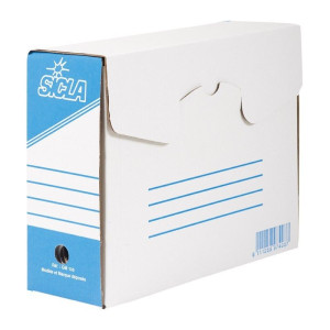 Boite Archive 38,5x30 Dos 13,5 Gm Standard En Carton Ondulé Blanchi