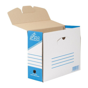 Boite Archive 38,5x30 Dos 13,5 Gm Standard En Carton Ondulé Blanchi