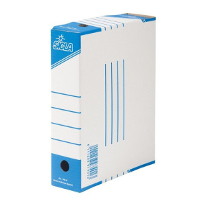 Boite Archive 33x25 Dos 8,5 Cm Standard En Carton Ondulé Blanchi