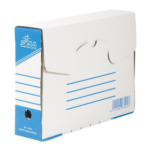 Boite Archive 33x25 Dos 8,5 Cm Standard En Carton Ondulé Blanchi