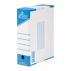 Boite Archive 34,7x25 Dos 10 Cm Mm Standard En Carton Ondulé Blanchi