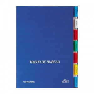 Trieur de bureau en simili cuir