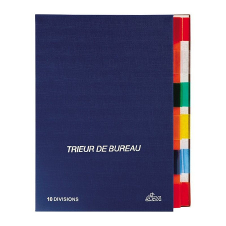 Trieur de bureau en simili cuir