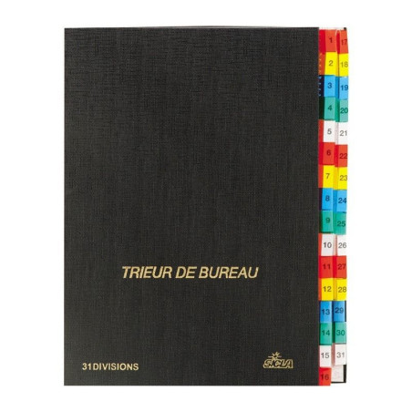 Trieur de bureau en simili cuir