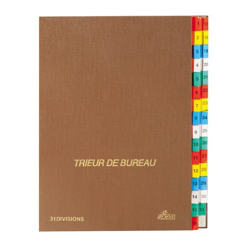 Trieur de bureau en simili cuir Trieur de bureau en simili cuir
