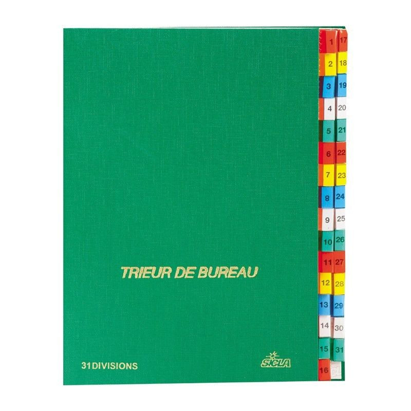 Trieur de bureau en simili cuir